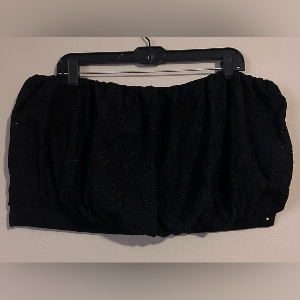 Black Bandeau Bubble Top🫧